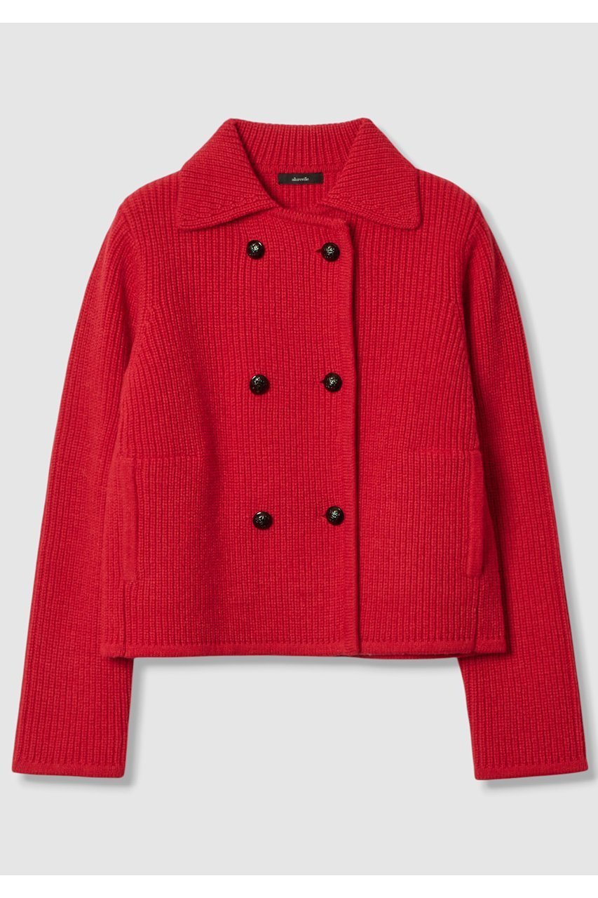 【アルアバイル/allureville】の片畦ニットジャケット インテリア・キッズ・メンズ・レディースファッション・服の通販 founy(ファニー) 　ファッション　Fashion　レディースファッション　Fashion for Women　アウター　Coat / Outerwear Collection　レディースジャケット・軽アウター　Jackets　カーディガン　Cardigan, Knitwear　コンパクト　Compact, Small Size　シンプル　Simple, Minimal　ジャケット　Jacket, Outerwear　バランス　Balance, Style Balance　フォルム　Silhouette, Form　新作・新入荷　New Arrivals / New In　畦　Ribbed Knit　レッド|ID: prp329100004680139 ipo3291000000033806095