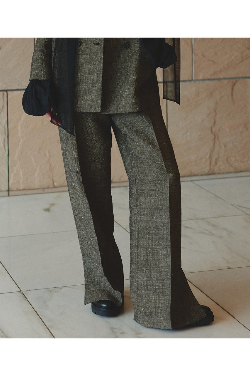 【アルアバイル/allureville】のヘンプウールスリットパンツ 人気、トレンドファッション・服の通販 founy(ファニー) 　ファッション　Fashion　レディースファッション　Fashion for Women　パンツ　Pants & Trousers　イタリア　Italy　シンプル　Simple, Minimal　ジャケット　Jacket, Outerwear　ストレート　Straight, Straight Cut　セットアップ　Set-Up, Coordinated Outfit　フロント　Front, Front Design　ポケット　Pocket, Pocket Detail　リネン　Linen, Linen Fabric　新作・新入荷　New Arrivals / New In　other-5|ID: prp329100004680140 ipo3291000000033806116