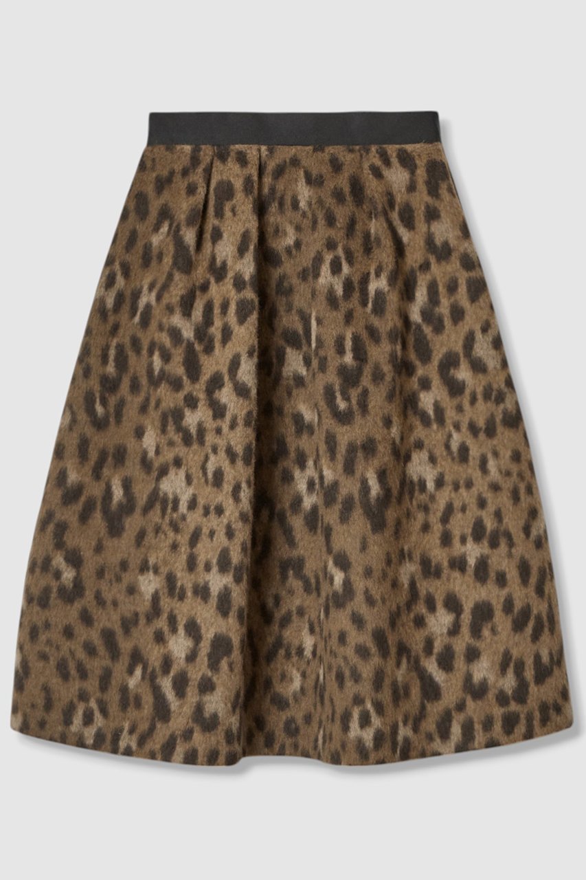 【アルアバイル/allureville】のMILIORレオパードスカート 人気、トレンドファッション・服の通販 founy(ファニー) 　ファッション　Fashion　レディースファッション　Fashion for Women　スカート　Skirts　イタリア　Italy　グログラン　Grosgrain, Grosgrain Ribbon　デニム　Denim, Jeans Material　トレンド　Trend, Trending Now　フォルム　Silhouette, Form　レオパード　Leopard, Animal Print　今季　This Season, Current Season　other-2|ID: prp329100004680145 ipo3291000000035759735