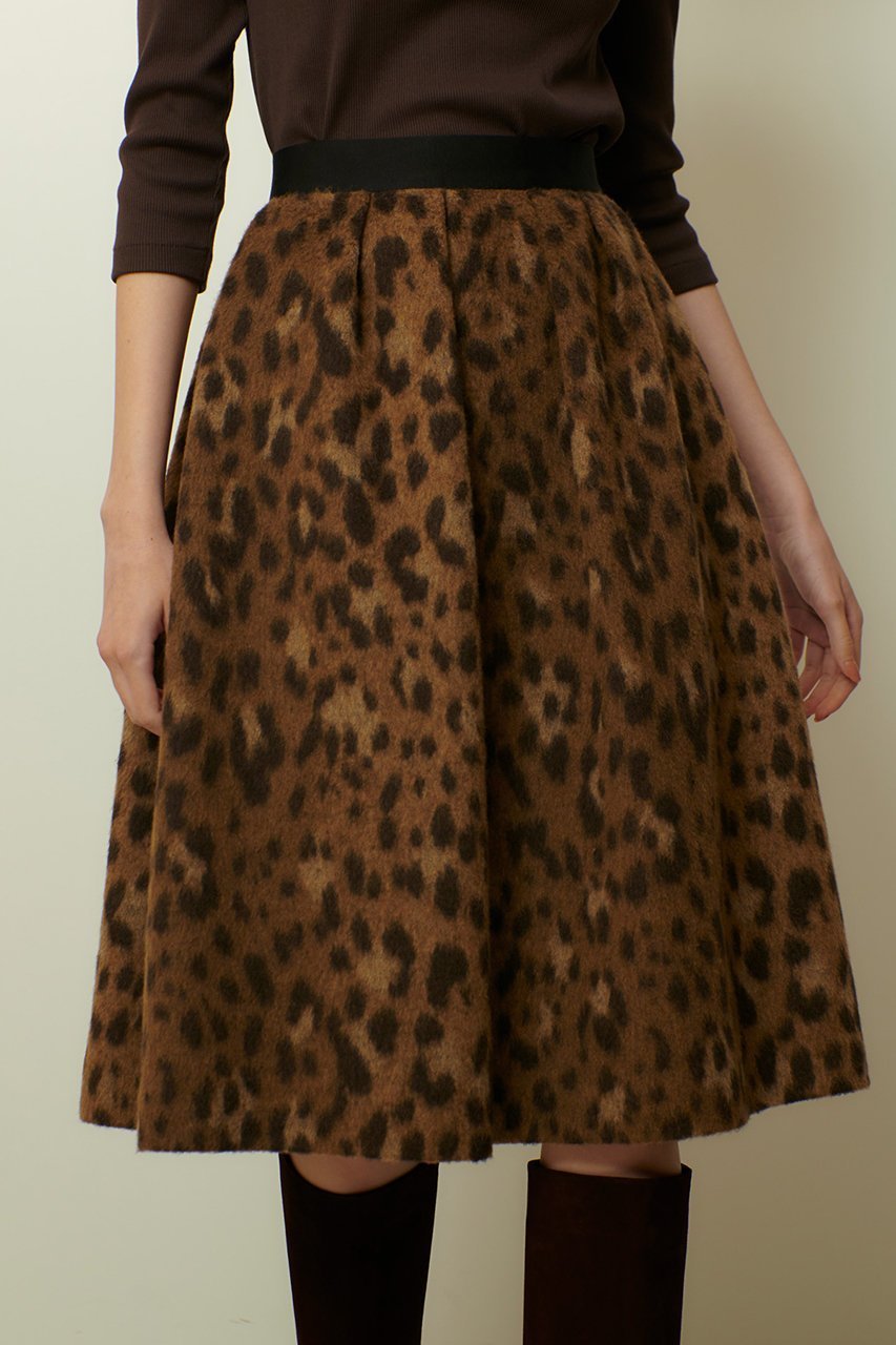 【アルアバイル/allureville】のMILIORレオパードスカート 人気、トレンドファッション・服の通販 founy(ファニー) 　ファッション　Fashion　レディースファッション　Fashion for Women　スカート　Skirts　イタリア　Italy　グログラン　Grosgrain, Grosgrain Ribbon　デニム　Denim, Jeans Material　トレンド　Trend, Trending Now　フォルム　Silhouette, Form　レオパード　Leopard, Animal Print　今季　This Season, Current Season　other-7|ID: prp329100004680145 ipo3291000000035759744