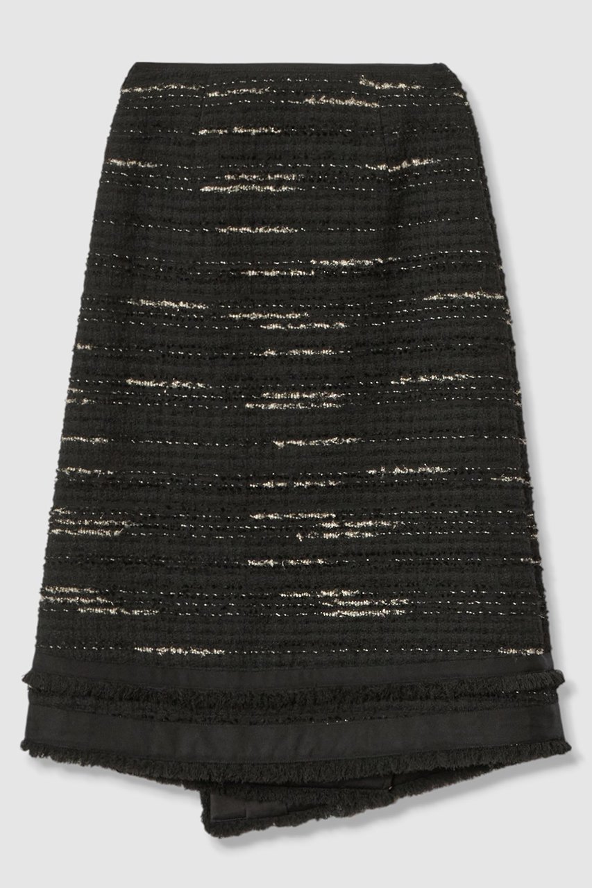 【アルアバイル/allureville】のジオリカラップスカート 人気、トレンドファッション・服の通販 founy(ファニー) 　ファッション　Fashion　レディースファッション　Fashion for Women　スカート　Skirts　ロングスカート　Long Skirts / Maxi & Midi Skirts　イタリア　Italy　オケージョン　Occasion Wear　クラシック　Classic, Timeless Style　ツイード　Twill, Twill Weave　フリンジ　Fringe, Tassel　ラップ　Wrap, Wrap Design　ロング　Long, Long-Length　エレガント 上品　Elegant　新作・新入荷　New Arrivals / New In　other-2|ID: prp329100004680146 ipo3291000000033806153
