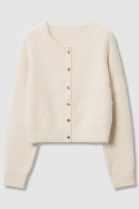 【アルアバイル/allureville】のカシミヤブレンドファー加工カーディガン 人気、トレンドファッション・服の通販 founy(ファニー) ファッション Fashion レディースファッション Fashion for Women トップス・カットソー Cut & Sew Tops ニット Knit Tops & Sweaters カーディガン・羽織り Layered Style Cardigans カーディガン Cardigan, Knitwear コンパクト Compact, Small Size フォックス Fox, Fox Fur プリーツ Pleats, Pleated ボトム Bottoms, Lower Wear 冬 Winter / This Winter 新作・新入荷 New Arrivals / New In |ID:prp329100004680148