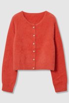 【アルアバイル/allureville】のカシミヤブレンドファー加工カーディガン オレンジ|ID:prp329100004680148