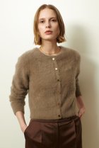 【アルアバイル/allureville】のカシミヤブレンドファー加工カーディガン モカ|ID:prp329100004680148