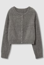 【アルアバイル/allureville】のカシミヤブレンドファー加工カーディガン グレー|ID:prp329100004680148