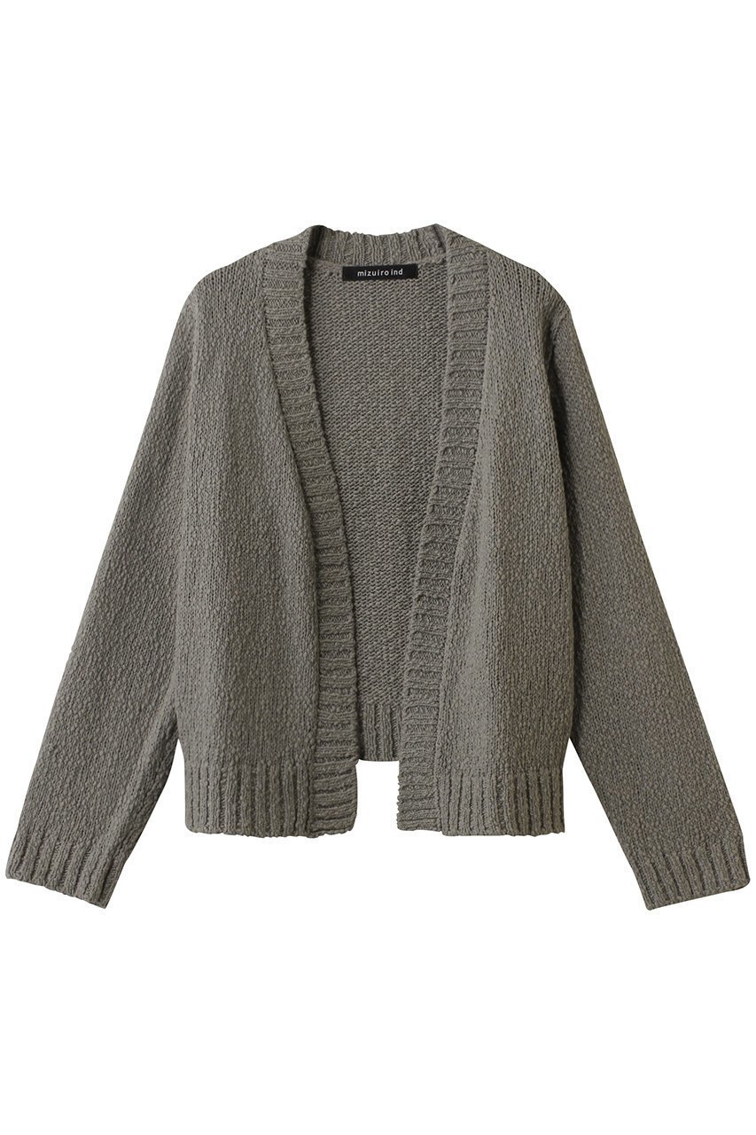 【ミズイロ インド/mizuiro ind】のLily-yarn V neck C/D カーディガン インテリア・キッズ・メンズ・レディースファッション・服の通販 founy(ファニー) 　ファッション　Fashion　レディースファッション　Fashion for Women　トップス・カットソー　Cut & Sew Tops　ニット　Knit Tops & Sweaters　カーディガン・羽織り　Layered Style Cardigans　カーディガン　Cardigan, Knitwear　シンプル　Simple, Minimal　ネップ　Nepp, Slub Yarn　新作・新入荷　New Arrivals / New In　gray|ID: prp329100004680153 ipo3291000000033806210