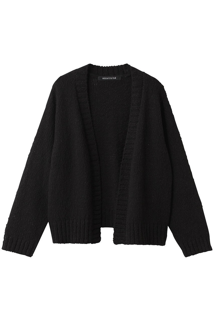【ミズイロ インド/mizuiro ind】のLily-yarn V neck C/D カーディガン インテリア・キッズ・メンズ・レディースファッション・服の通販 founy(ファニー) 　ファッション　Fashion　レディースファッション　Fashion for Women　トップス・カットソー　Cut & Sew Tops　ニット　Knit Tops & Sweaters　カーディガン・羽織り　Layered Style Cardigans　カーディガン　Cardigan, Knitwear　シンプル　Simple, Minimal　ネップ　Nepp, Slub Yarn　新作・新入荷　New Arrivals / New In　black|ID: prp329100004680153 ipo3291000000033806211