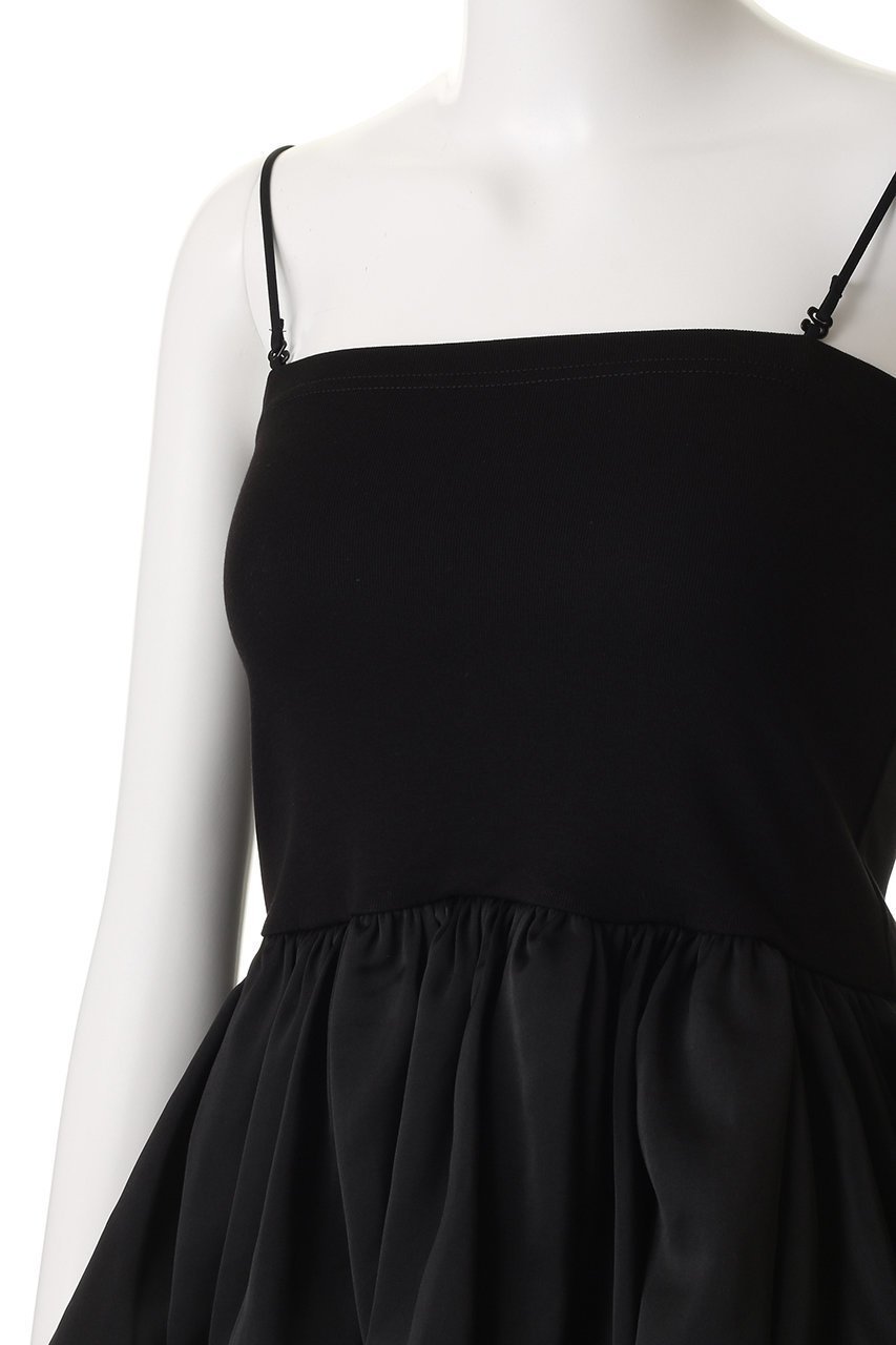 【ミディウミソリッド/MIDIUMISOLID】のbaloon tube top トップ 人気、トレンドファッション・服の通販 founy(ファニー) 　ファッション　Fashion　レディースファッション　Fashion for Women　トップス・カットソー　Cut & Sew Tops　キャミソール&ノースリーブ　Camisoles & Sleeveless Tops　シャツ・ブラウス・オフィスカジュアル　Elegant Blouses & Button-Ups　キャミソール　Camisole, Spaghetti Strap Top　サテン　Satin, Glossy Fabric　ノースリーブ　Sleeveless, No-Sleeve　バルーン　Balloon, Balloon Silhouette　パーティ　Party, Party Style　フレア　Flare, Flared　ベーシック　Basic, Essential　ペプラム　Peplum, Flared Hem　新作・新入荷　New Arrivals / New In　other-5|ID: prp329100004680155 ipo3291000000033806237
