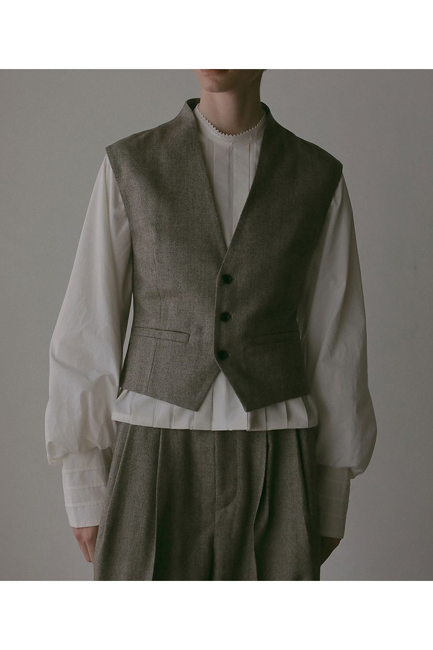 【ハー/HER.】の【9/11 12:00販売開始】コットンタックブラウス 人気、トレンドファッション・服の通販 founy(ファニー) 　ファッション　Fashion　レディースファッション　Fashion for Women　トップス・カットソー　Cut & Sew Tops　シャツ・ブラウス・オフィスカジュアル　Elegant Blouses & Button-Ups　スタンド　Stand Collar, Upright Stand　スリーブ　Sleeve, Long Sleeve / Short Sleeve　トレンド　Trend, Trending Now　ボトム　Bottoms, Lower Wear　ロング　Long, Long-Length　新作・新入荷　New Arrivals / New In　other-6|ID: prp329100004683202 ipo3291000000033821264