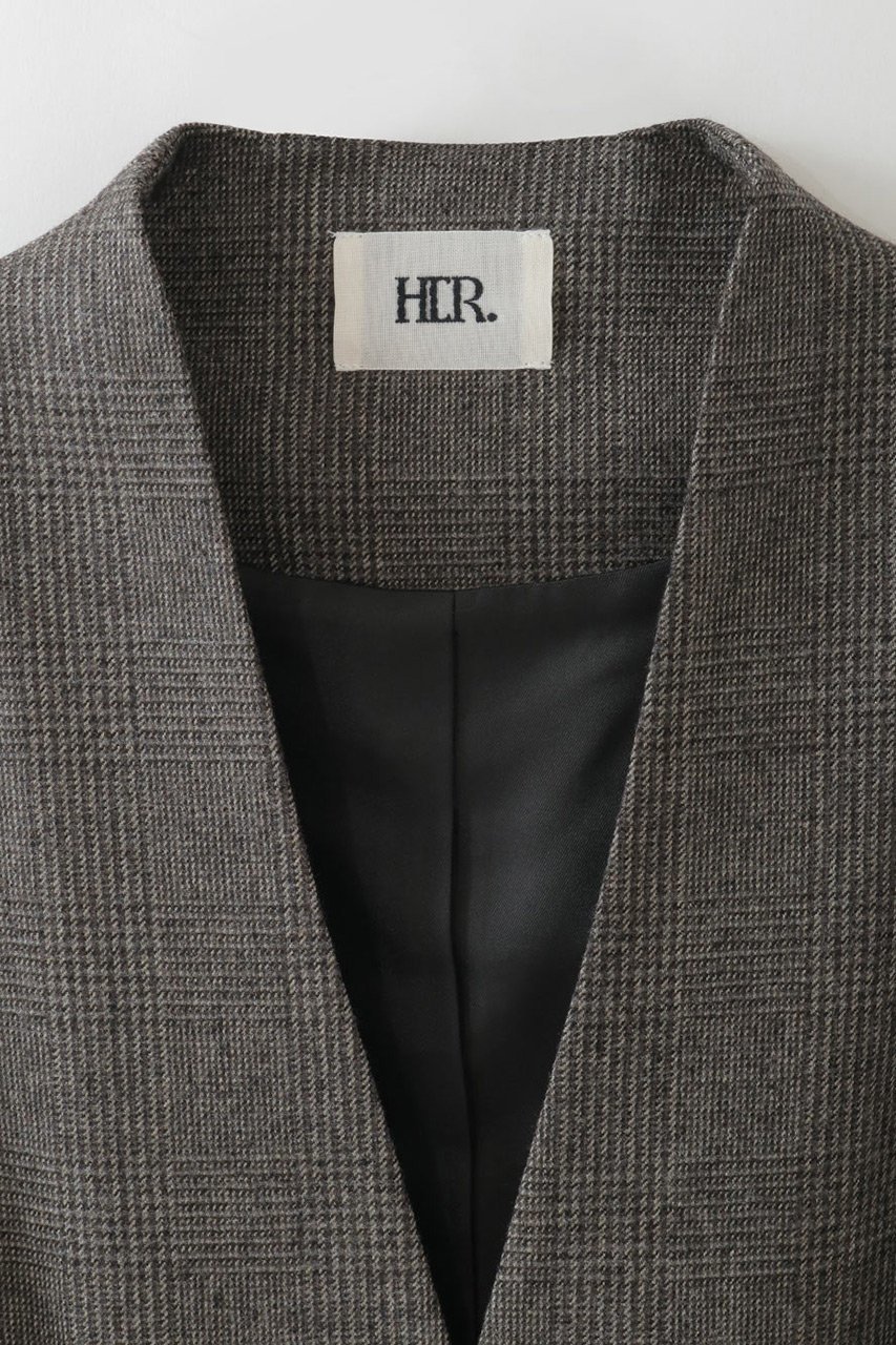 【ハー/HER.】の【9/11 12:00販売開始】サキソニーベスト 人気、トレンドファッション・服の通販 founy(ファニー) 　ファッション　Fashion　レディースファッション　Fashion for Women　アウター　Coat / Outerwear Collection　レディースジャケット・軽アウター　Jackets　おすすめ　Recommended / Our Picks　コンパクト　Compact, Small Size　ジャケット　Jacket, Outerwear　チェック　Check, Plaid, Tartan　バランス　Balance, Style Balance　ベスト　Vest, Waistcoat　ボトム　Bottoms, Lower Wear　新作・新入荷　New Arrivals / New In　秋　Autumn　other-2|ID: prp329100004683203 ipo3291000000033821269