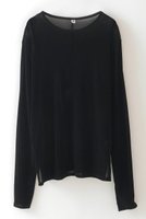 【ハー/HER.】の【9/11 12:00販売開始】フロッキーチュールトップス 人気、トレンドファッション・服の通販 founy(ファニー) ファッション Fashion レディースファッション Fashion for Women トップス・カットソー Cut & Sew Tops シャツ・ブラウス・オフィスカジュアル Elegant Blouses & Button-Ups ロングTシャツ・Tシャツ Longline T-Shirts & Tees カットソー・ベーシックTシャツ Cut-and-Sewn Tops / Stretch Tees & Basics カットソー Cut and Sewn Top スリーブ Sleeve, Long Sleeve / Short Sleeve チュール Tulip, Tulip Motif ベロア Velour, Soft Velvet ボトム Bottoms, Lower Wear ロング Long, Long-Length 新作・新入荷 New Arrivals / New In 秋 Autumn |ID:prp329100004683205