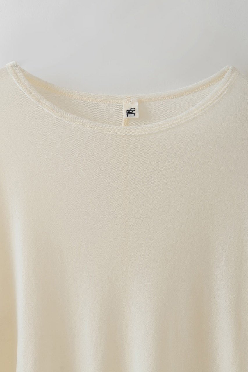【ハー/HER.】の【9/11 12:00販売開始】フロッキーチュールトップス 人気、トレンドファッション・服の通販 founy(ファニー) 　ファッション　Fashion　レディースファッション　Fashion for Women　トップス・カットソー　Cut & Sew Tops　シャツ・ブラウス・オフィスカジュアル　Elegant Blouses & Button-Ups　ロングTシャツ・Tシャツ　Longline T-Shirts & Tees　カットソー・ベーシックTシャツ　Cut-and-Sewn Tops / Stretch Tees & Basics　カットソー　Cut and Sewn Top　スリーブ　Sleeve, Long Sleeve / Short Sleeve　チュール　Tulip, Tulip Motif　ベロア　Velour, Soft Velvet　ボトム　Bottoms, Lower Wear　ロング　Long, Long-Length　新作・新入荷　New Arrivals / New In　秋　Autumn　other-2|ID: prp329100004683205 ipo3291000000033821289