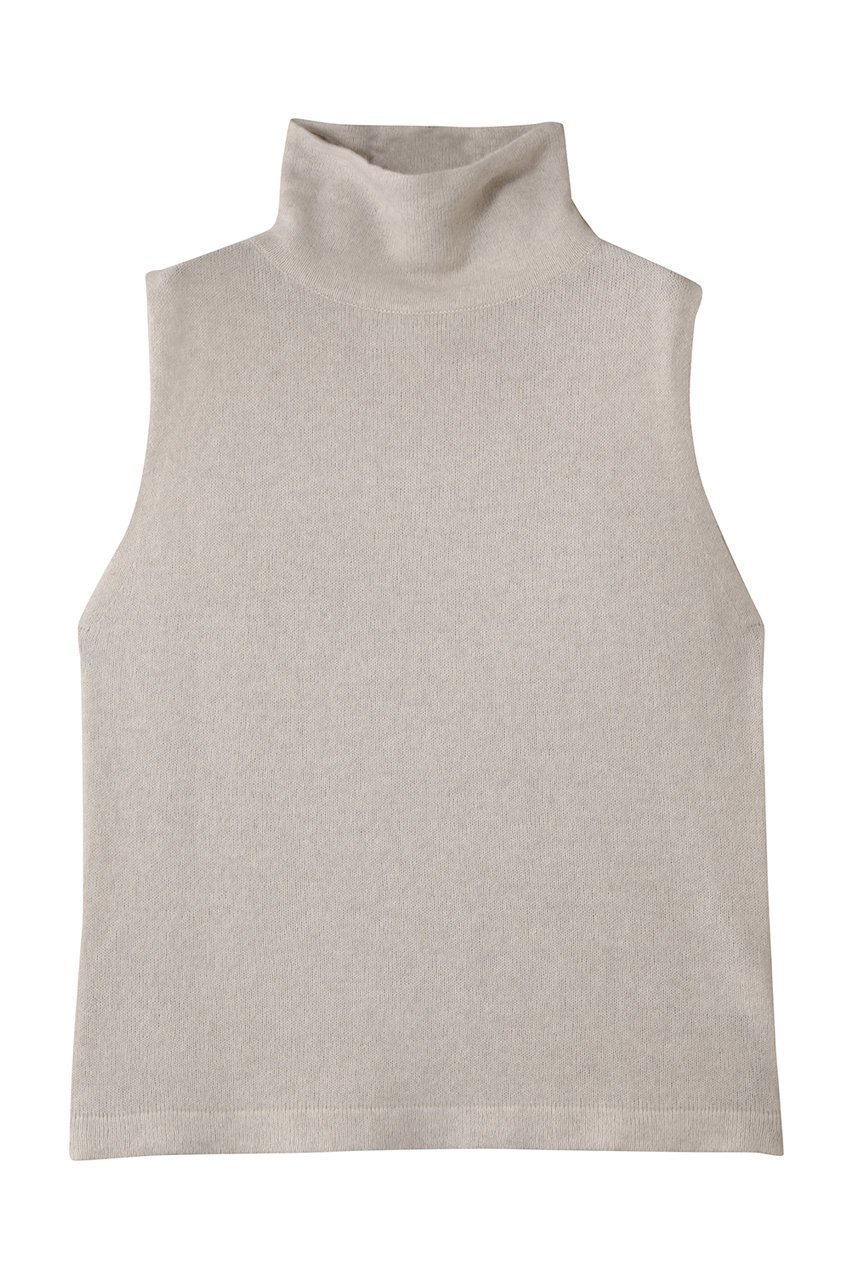 【ハー/HER.】のFOXブレンドハイネックプルオーバー インテリア・キッズ・メンズ・レディースファッション・服の通販 founy(ファニー) 　ファッション　Fashion　レディースファッション　Fashion for Women　トップス・カットソー　Cut & Sew Tops　ニット　Knit Tops & Sweaters　カジュアルプルオーバー・ニットトップス　Pullovers & Knit Tops / Casual Pullovers　ノースリーブ　Sleeveless, No-Sleeve　ハイネック　High Neck, Mock Neck　秋　Autumn　ベージュ|ID: prp329100004683207 ipo3291000000036101817