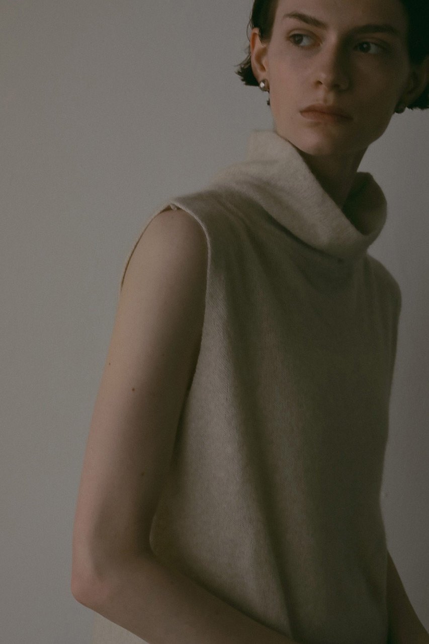 【ハー/HER.】のFOXブレンドハイネックプルオーバー 人気、トレンドファッション・服の通販 founy(ファニー) 　ファッション　Fashion　レディースファッション　Fashion for Women　トップス・カットソー　Cut & Sew Tops　ニット　Knit Tops & Sweaters　カジュアルプルオーバー・ニットトップス　Pullovers & Knit Tops / Casual Pullovers　ノースリーブ　Sleeveless, No-Sleeve　ハイネック　High Neck, Mock Neck　秋　Autumn　other-8|ID: prp329100004683207 ipo3291000000036101824