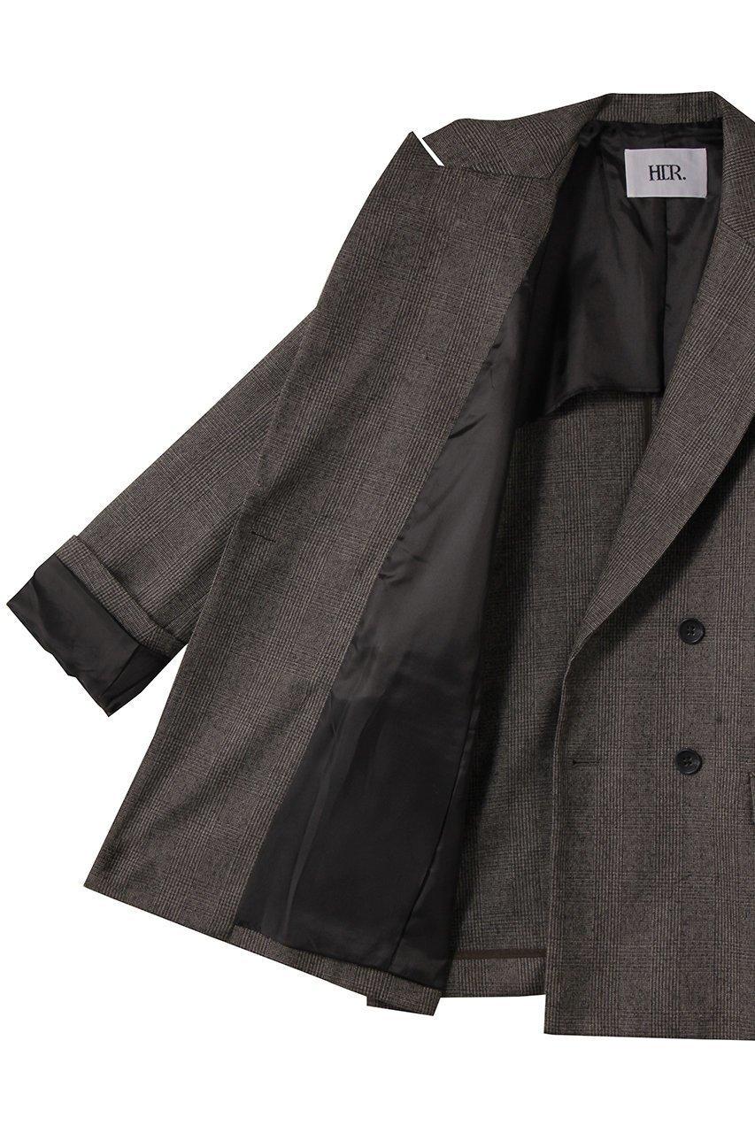 【ハー/HER.】のサキソニーダブルブレストジャケット 人気、トレンドファッション・服の通販 founy(ファニー) 　ファッション　Fashion　レディースファッション　Fashion for Women　アウター　Coat / Outerwear Collection　レディースジャケット・軽アウター　Jackets　おすすめ　Recommended / Our Picks　クラシカル　Classical, Vintage-Inspired　ジャケット　Jacket, Outerwear　ダブル　Double, Double-Breasted　チェック　Check, Plaid, Tartan　ベスト　Vest, Waistcoat　秋　Autumn　other-8|ID: prp329100004683208 ipo3291000000033878749