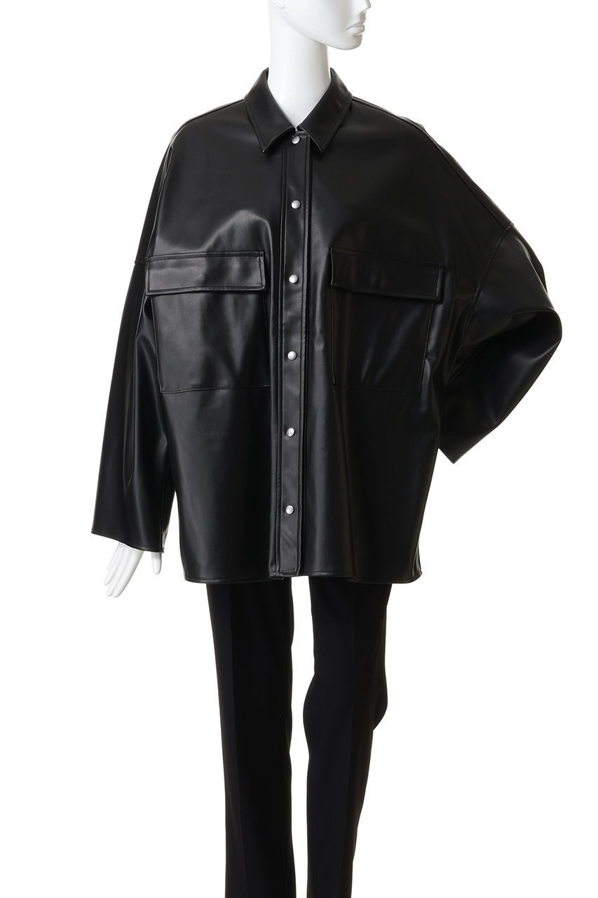 【ハー/HER.】の合皮ビッグCPOジャケット 人気、トレンドファッション・服の通販 founy(ファニー) 　ファッション　Fashion　レディースファッション　Fashion for Women　アウター　Coat / Outerwear Collection　レディースジャケット・軽アウター　Jackets　ジャケット　Jacket, Outerwear　ビッグ　Big, Oversized　秋　Autumn　羽織　Haori, Light Jacket　other-4|ID: prp329100004683209 ipo3291000000033878750
