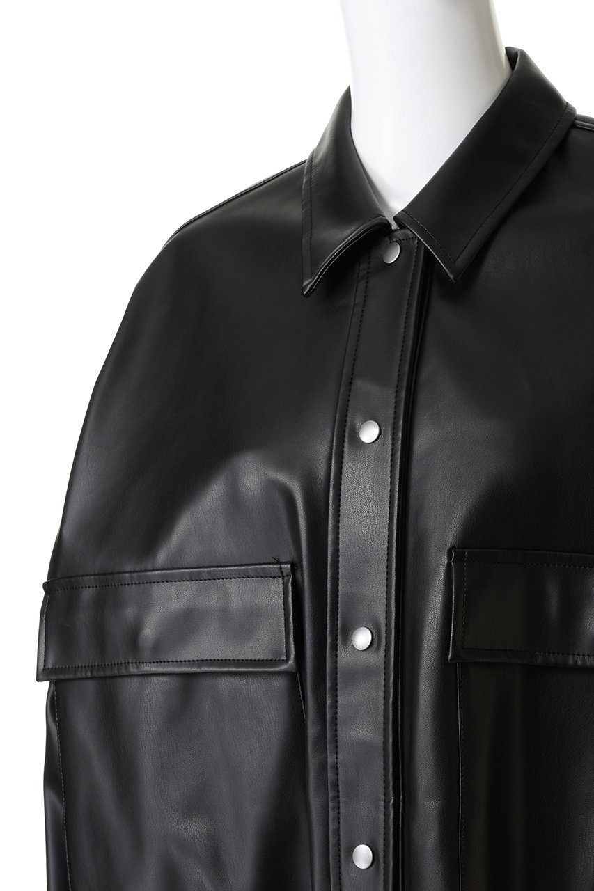 【ハー/HER.】の合皮ビッグCPOジャケット 人気、トレンドファッション・服の通販 founy(ファニー) 　ファッション　Fashion　レディースファッション　Fashion for Women　アウター　Coat / Outerwear Collection　レディースジャケット・軽アウター　Jackets　ジャケット　Jacket, Outerwear　ビッグ　Big, Oversized　秋　Autumn　羽織　Haori, Light Jacket　other-7|ID: prp329100004683209 ipo3291000000033878753