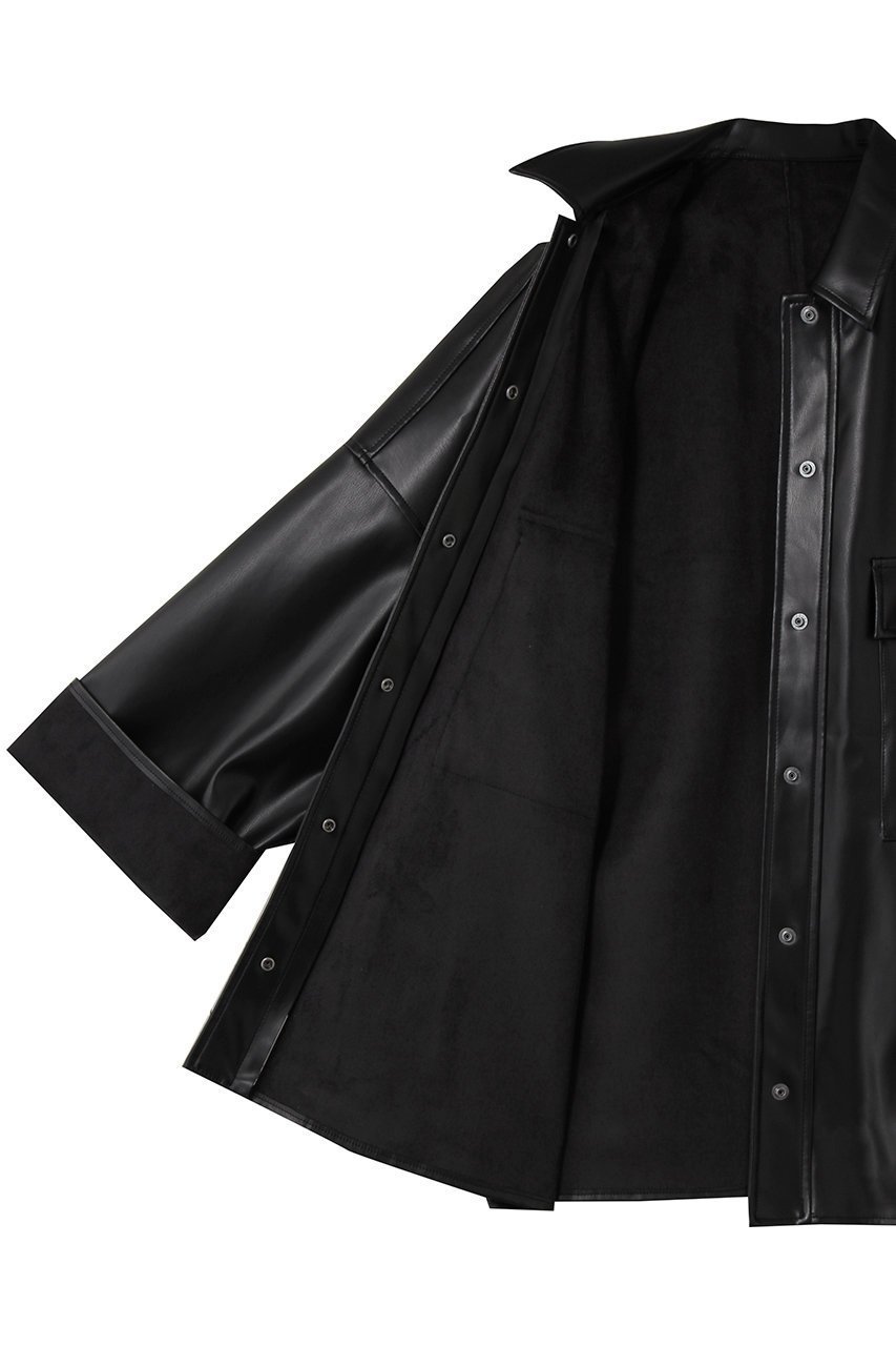 【ハー/HER.】の合皮ビッグCPOジャケット 人気、トレンドファッション・服の通販 founy(ファニー) 　ファッション　Fashion　レディースファッション　Fashion for Women　アウター　Coat / Outerwear Collection　レディースジャケット・軽アウター　Jackets　ジャケット　Jacket, Outerwear　ビッグ　Big, Oversized　秋　Autumn　羽織　Haori, Light Jacket　other-8|ID: prp329100004683209 ipo3291000000033878754