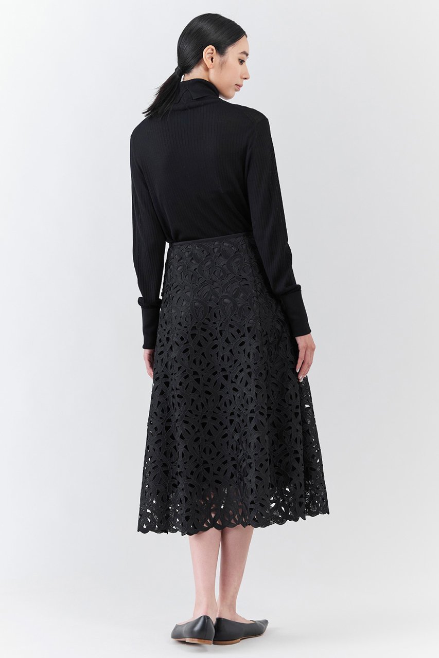 【エステータ/esteta】のジオメトリックレース スカート 人気、トレンドファッション・服の通販 founy(ファニー) 　ファッション　Fashion　レディースファッション　Fashion for Women　スカート　Skirts　ロングスカート　Long Skirts / Maxi & Midi Skirts　シンプル　Simple, Minimal　ジュエリー　Jewelry, Accessories　フレア　Flare, Flared　レース　Lace, Lace Fabric　ロング　Long, Long-Length　エレガント 上品　Elegant　other-7|ID: prp329100004683210 ipo3291000000035452411