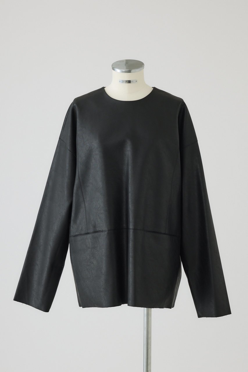 【リムアーク/RIM.ARK】のBox texture pullover/プルオーバー インテリア・キッズ・メンズ・レディースファッション・服の通販 founy(ファニー) 　ファッション　Fashion　レディースファッション　Fashion for Women　トップス・カットソー　Cut & Sew Tops　シャツ・ブラウス・オフィスカジュアル　Elegant Blouses & Button-Ups　カジュアルプルオーバー・ニットトップス　Pullovers & Knit Tops / Casual Pullovers　シンプル　Simple, Minimal　スリーブ　Sleeve, Long Sleeve / Short Sleeve　フロント　Front, Front Design　ボックス　Boxy, Box Shape　ポケット　Pocket, Pocket Detail　ロング　Long, Long-Length　A/W・秋冬　Autumn/Winter　ブラック|ID: prp329100004683214 ipo3291000000033821361