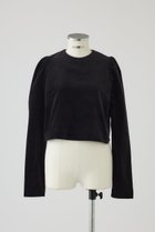 【リムアーク/RIM.ARK】のPuff corduroy compact tops/トップス 人気、トレンドファッション・服の通販 founy(ファニー) ファッション Fashion レディースファッション Fashion for Women トップス・カットソー Cut & Sew Tops シャツ・ブラウス・オフィスカジュアル Elegant Blouses & Button-Ups コンパクト Compact, Small Size スリーブ Sleeve, Long Sleeve / Short Sleeve バランス Balance, Style Balance モダン Modern, Contemporary ロング Long, Long-Length thumbnail ブラック|ID: prp329100004683217 ipo3291000000033821389