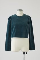 【リムアーク/RIM.ARK】のPuff corduroy compact tops/トップス 人気、トレンドファッション・服の通販 founy(ファニー) ファッション Fashion レディースファッション Fashion for Women トップス・カットソー Cut & Sew Tops シャツ・ブラウス・オフィスカジュアル Elegant Blouses & Button-Ups コンパクト Compact, Small Size スリーブ Sleeve, Long Sleeve / Short Sleeve バランス Balance, Style Balance モダン Modern, Contemporary ロング Long, Long-Length thumbnail グリーン|ID: prp329100004683217 ipo3291000000033821390