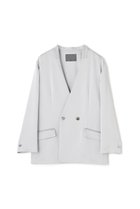 【アンクレイヴ/uncrave】の【9/10 12:00販売開始】シャイニーダブルサテン ジャケット シルバーグレー|ID: prp329100004683228 ipo3291000000033821955