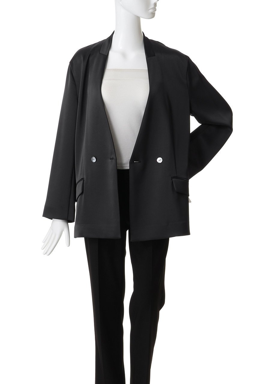 【アンクレイヴ/uncrave】のシャイニーダブルサテン ジャケット 人気、トレンドファッション・服の通販 founy(ファニー) ファッション Fashion レディースファッション Fashion for Women アウター Coat / Outerwear Collection レディースジャケット・軽アウター Jackets サテン Satin, Glossy Fabric ジャケット Jacket, Outerwear スリット Slit, Slit Detail ダブル Double, Double-Breasted ドレープ Drape, Draping Fabric ワッシャー Washer, Crinkled Finish other-7|ID: prp329100004683228 ipo3291000000033927434
