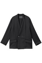 【アンクレイヴ/uncrave】のシャイニーダブルサテン ジャケット スレート|ID: prp329100004683228 ipo3291000000036040190