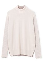 【ベイジ,/BEIGE,】のLA MONNAIE / バイカラーウールタートルニット Bone × Taupe|ID:prp329100004683231