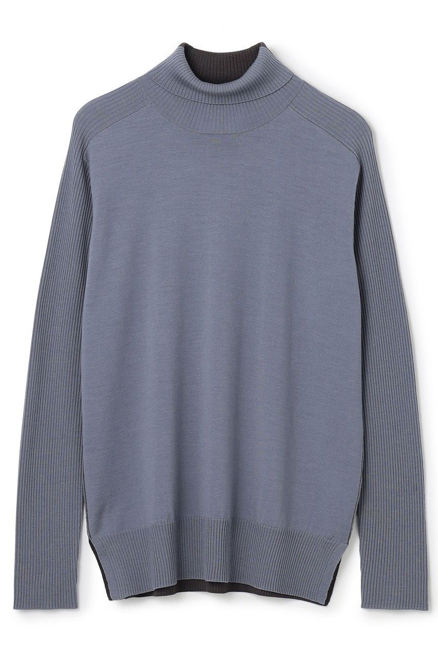【ベイジ,/BEIGE,】のLA MONNAIE / バイカラーウールタートルニット インテリア・キッズ・メンズ・レディースファッション・服の通販 founy(ファニー) 　ファッション　Fashion　レディースファッション　Fashion for Women　トップス・カットソー　Cut & Sew Tops　ニット　Knit Tops & Sweaters　カジュアルプルオーバー・ニットトップス　Pullovers & Knit Tops / Casual Pullovers　インナー　Innerwear　ジャケット　Jacket, Outerwear　タートルネック　Turtleneck, High Neck　フィット　Fit, Slim Fit　ブロック　Block, Solid Block Pattern　ボトム　Bottoms, Lower Wear　人気　Popular, Best Seller　定番　Standard, Basic Item　新作・新入荷　New Arrivals / New In　Dull B × W Gray|ID: prp329100004683231 ipo3291000000033821976