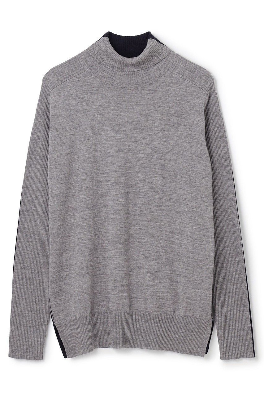 【ベイジ,/BEIGE,】のLA MONNAIE / バイカラーウールタートルニット インテリア・キッズ・メンズ・レディースファッション・服の通販 founy(ファニー) 　ファッション　Fashion　レディースファッション　Fashion for Women　トップス・カットソー　Cut & Sew Tops　ニット　Knit Tops & Sweaters　カジュアルプルオーバー・ニットトップス　Pullovers & Knit Tops / Casual Pullovers　インナー　Innerwear　ジャケット　Jacket, Outerwear　タートルネック　Turtleneck, High Neck　フィット　Fit, Slim Fit　ブロック　Block, Solid Block Pattern　ボトム　Bottoms, Lower Wear　人気　Popular, Best Seller　定番　Standard, Basic Item　新作・新入荷　New Arrivals / New In　Md.Gray × Midnight|ID: prp329100004683231 ipo3291000000033821977