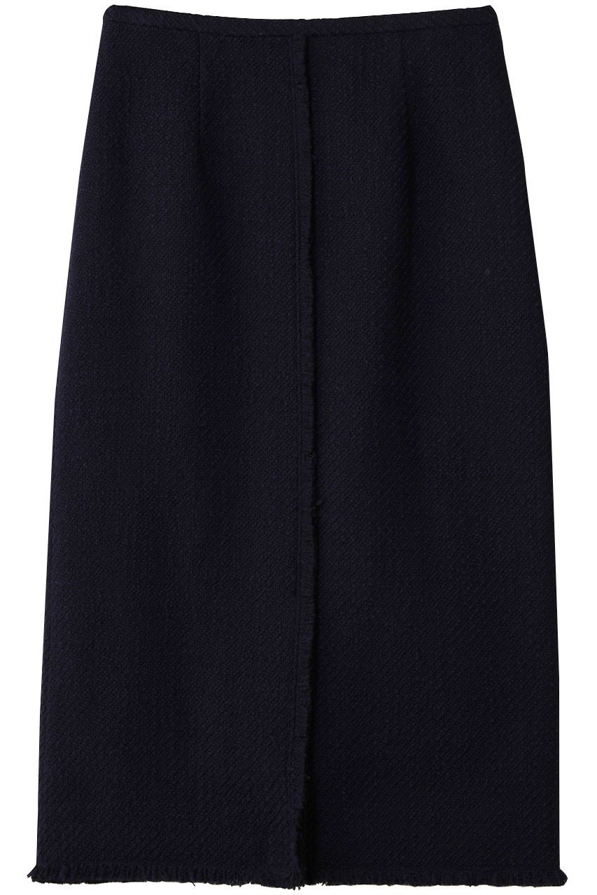 【ベイジ,/BEIGE,】のMULLIN / ウールツイードフロントベントスカート インテリア・キッズ・メンズ・レディースファッション・服の通販 founy(ファニー) 　ファッション　Fashion　レディースファッション　Fashion for Women　スカート　Skirts　ジャケット　Jacket, Outerwear　センター　Center, Center Line　ツイード　Twill, Twill Weave　フォーマル　Formal, Dressy　フリンジ　Fringe, Tassel　エレガント 上品　Elegant　Midnight|ID: prp329100004683232 ipo3291000000035869263