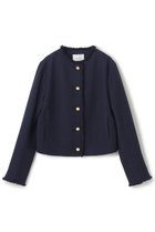 【ベイジ,/BEIGE,】のMULLIN / ウールツイードメタルボタンノーカラージャケット 人気、トレンドファッション・服の通販 founy(ファニー) ファッション Fashion レディースファッション Fashion for Women アウター Coat / Outerwear Collection レディースジャケット・軽アウター Jackets ノーカラージャケット / シンプル上品コーデ Collarless Jackets ジャケット Jacket, Outerwear ツイード Twill, Twill Weave バランス Balance, Style Balance フリンジ Fringe, Tassel メタル Metal, Metal Parts エレガント 上品 Elegant 新作・新入荷 New Arrivals / New In thumbnail Midnight|ID: prp329100004683233 ipo3291000000033821990