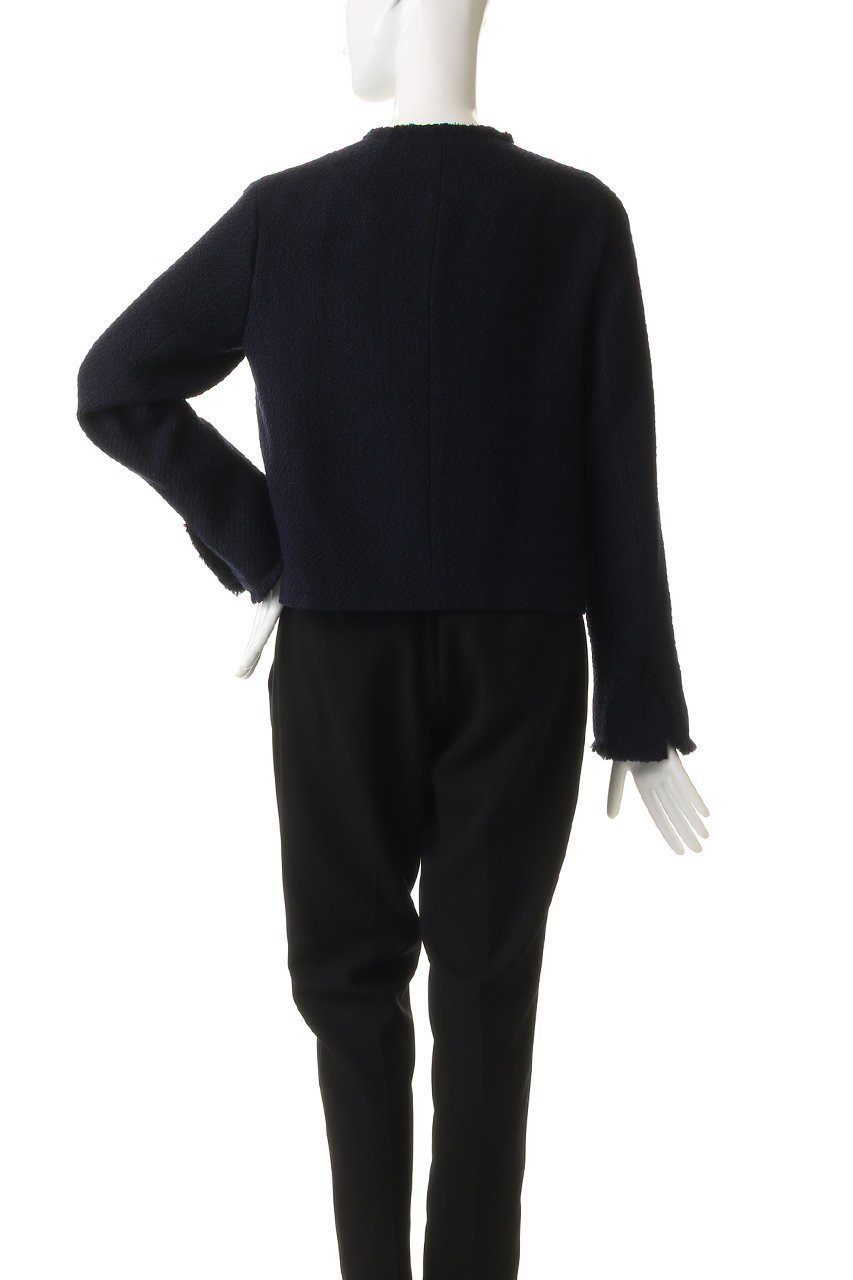 【ベイジ,/BEIGE,】のMULLIN / ウールツイードメタルボタンノーカラージャケット 人気、トレンドファッション・服の通販 founy(ファニー)  ファッション Fashion レディースファッション Fashion for Women アウター Coat / Outerwear Collection レディースジャケット・軽アウター Jackets ノーカラージャケット / シンプル上品コーデ Collarless Jackets ジャケット Jacket, Outerwear ツイード Twill, Twill Weave バランス Balance, Style Balance フリンジ Fringe, Tassel メタル Metal, Metal Parts エレガント 上品 Elegant other-5|ID: prp329100004683233 ipo3291000000034133848
