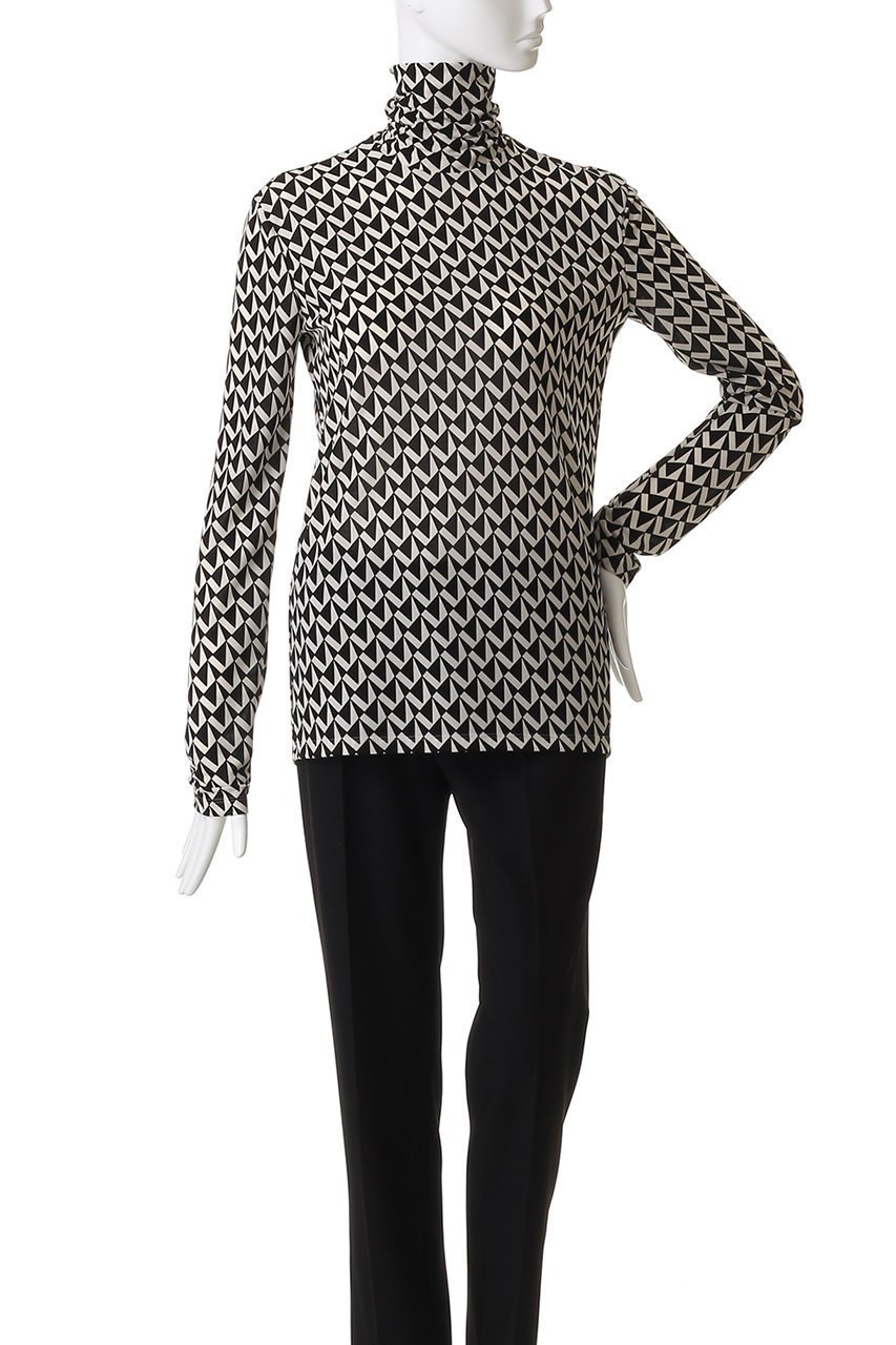 【ベイジ,/BEIGE,】のMODESTO(モデスト)/ジャージーストレッチタートルトップス 人気、トレンドファッション・服の通販 founy(ファニー) 　ファッション　Fashion　レディースファッション　Fashion for Women　トップス・カットソー　Cut & Sew Tops　シャツ・ブラウス・オフィスカジュアル　Elegant Blouses & Button-Ups　おすすめ　Recommended / Our Picks　ギャザー　Gathered, Ruffled　ストレッチ　Stretch, Stretchy Fabric　スリーブ　Sleeve, Long Sleeve / Short Sleeve　セットアップ　Set-Up, Coordinated Outfit　プリント　Print, Printed Pattern　モノトーン　Monotone, Black and White　ロング　Long, Long-Length　エレガント 上品　Elegant　other-2|ID: prp329100004683236 ipo3291000000035493621