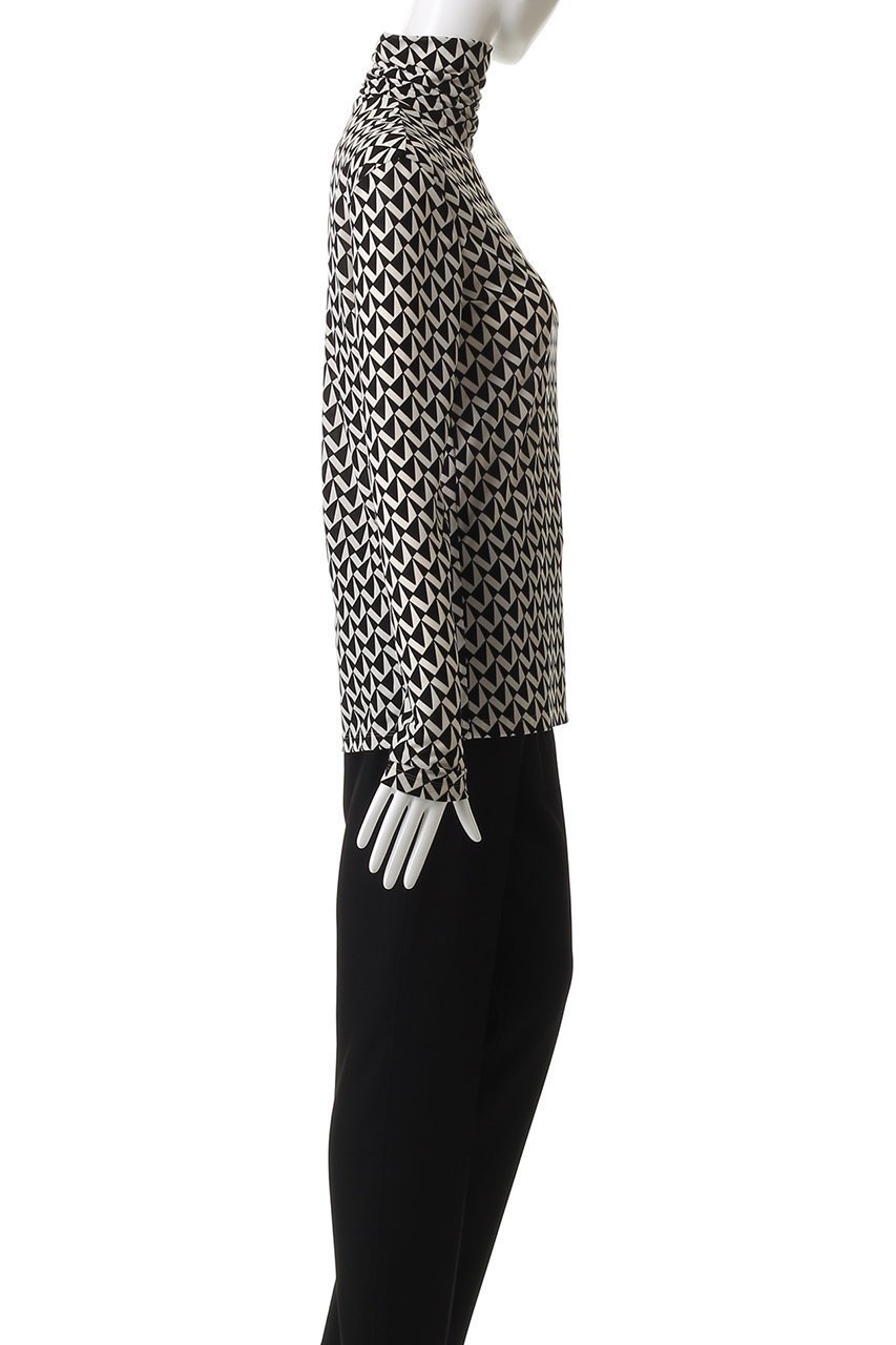 【ベイジ,/BEIGE,】のMODESTO(モデスト)/ジャージーストレッチタートルトップス 人気、トレンドファッション・服の通販 founy(ファニー) 　ファッション　Fashion　レディースファッション　Fashion for Women　トップス・カットソー　Cut & Sew Tops　シャツ・ブラウス・オフィスカジュアル　Elegant Blouses & Button-Ups　おすすめ　Recommended / Our Picks　ギャザー　Gathered, Ruffled　ストレッチ　Stretch, Stretchy Fabric　スリーブ　Sleeve, Long Sleeve / Short Sleeve　セットアップ　Set-Up, Coordinated Outfit　プリント　Print, Printed Pattern　モノトーン　Monotone, Black and White　ロング　Long, Long-Length　エレガント 上品　Elegant　other-3|ID: prp329100004683236 ipo3291000000035493622