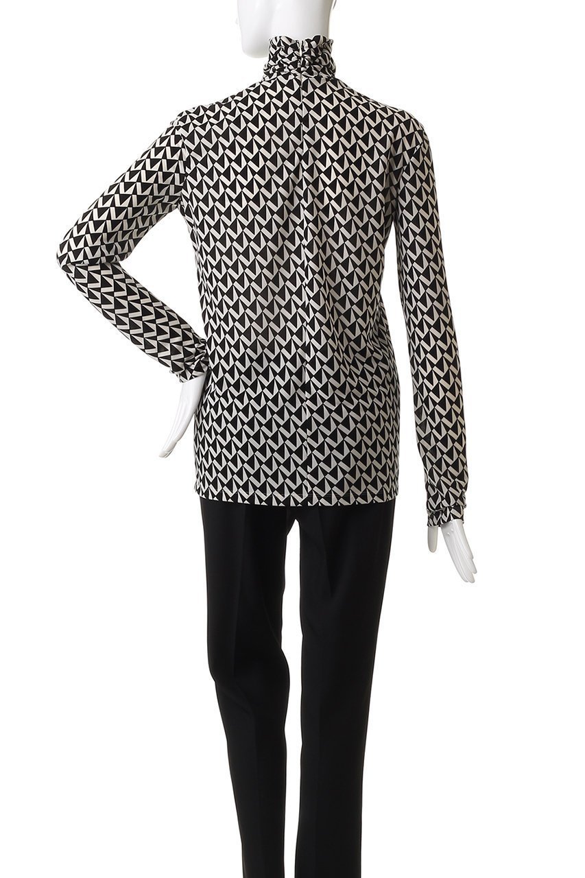 【ベイジ,/BEIGE,】のMODESTO(モデスト)/ジャージーストレッチタートルトップス 人気、トレンドファッション・服の通販 founy(ファニー) 　ファッション　Fashion　レディースファッション　Fashion for Women　トップス・カットソー　Cut & Sew Tops　シャツ・ブラウス・オフィスカジュアル　Elegant Blouses & Button-Ups　おすすめ　Recommended / Our Picks　ギャザー　Gathered, Ruffled　ストレッチ　Stretch, Stretchy Fabric　スリーブ　Sleeve, Long Sleeve / Short Sleeve　セットアップ　Set-Up, Coordinated Outfit　プリント　Print, Printed Pattern　モノトーン　Monotone, Black and White　ロング　Long, Long-Length　エレガント 上品　Elegant　other-4|ID: prp329100004683236 ipo3291000000035493623