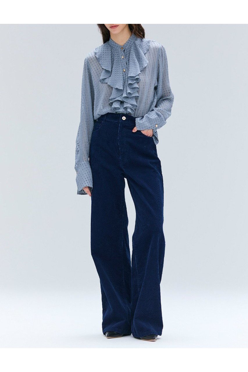 【ベイジ,/BEIGE,】のCALLERRY(カラリー)/シルク混ドットラッフルブラウス 人気、トレンドファッション・服の通販 founy(ファニー) 　ファッション　Fashion　レディースファッション　Fashion for Women　トップス・カットソー　Cut & Sew Tops　シャツ・ブラウス・オフィスカジュアル　Elegant Blouses & Button-Ups　インナー　Innerwear　エアリー　Airy Texture　クラシカル　Classical, Vintage-Inspired　シルク　Silk, 100% Silk　ジャケット　Jacket, Outerwear　スリーブ　Sleeve, Long Sleeve / Short Sleeve　ドット　Polka Dot, Dot Pattern　フェミニン　Feminine, Girly　ロング　Long, Long-Length　新作・新入荷　New Arrivals / New In　other-3|ID: prp329100004683237 ipo3291000000033822013