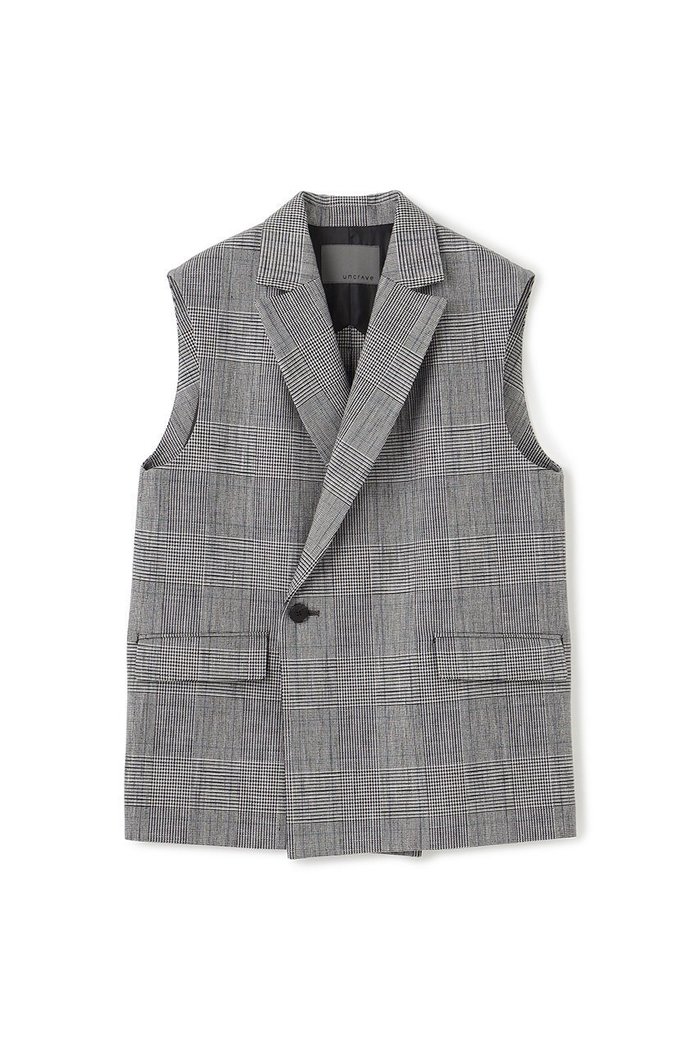 【アンクレイヴ/uncrave】の【9/10 12:00販売開始】グレンチェック ジレ インテリア・キッズ・メンズ・レディースファッション・服の通販 founy(ファニー) https://founy.com/ ファッション Fashion レディースファッション Fashion for Women アウター Coat / Outerwear Collection レディースジャケット・軽アウター Jackets イエロー Yellow ジャケット Jacket, Outerwear スリット Slit, Slit Detail セットアップ Set-Up, Coordinated Outfit チェック Check, Plaid, Tartan ベスト Vest, Waistcoat |ID: prp329100004683241 ipo3291000000033822036