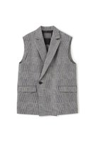 【アンクレイヴ/uncrave】の【9/10 12:00販売開始】グレンチェック ジレ 人気、トレンドファッション・服の通販 founy(ファニー) ファッション Fashion レディースファッション Fashion for Women アウター Coat / Outerwear Collection レディースジャケット・軽アウター Jackets イエロー Yellow ジャケット Jacket, Outerwear スリット Slit, Slit Detail セットアップ Set-Up, Coordinated Outfit チェック Check, Plaid, Tartan ベスト Vest, Waistcoat |ID:prp329100004683241