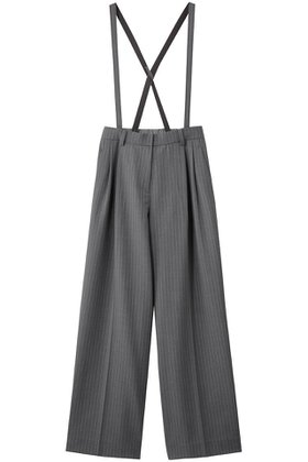 【マリリンムーン/MARILYN MOON】 ウォームピンストライプサスペンダーパンツ人気、トレンドファッション・服の通販 founy(ファニー) ファッション Fashion レディースファッション Fashion for Women パンツ Pants & Trousers サスペンダー Suspenders, Braces ストライプ Stripe, Striped Pattern ボトム Bottoms, Lower Wear |ID:prp329100004684608