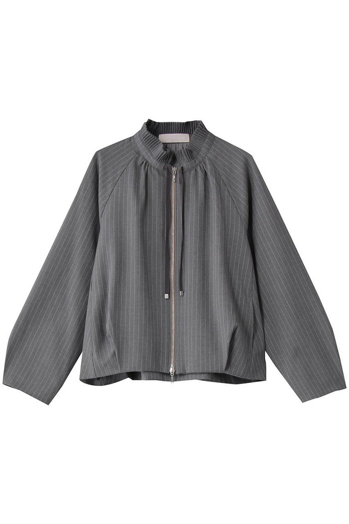 【マリリンムーン/MARILYN MOON】のウォームピンストライプブルゾン インテリア・キッズ・メンズ・レディースファッション・服の通販 founy(ファニー) https://founy.com/ ファッション Fashion レディースファッション Fashion for Women アウター Coat / Outerwear Collection レディースジャケット・軽アウター Jackets ブルゾンジャケット・スポーティアウター Blouson Jackets コクーン Cocoon, Cocoon Silhouette ジャケット Jacket, Outerwear ストライプ Stripe, Striped Pattern バランス Balance, Style Balance バルーン Balloon, Balloon Silhouette フリル Frill, Ruffle ブルゾン Blouson, Bomber Jacket プリーツ Pleats, Pleated ボトム Bottoms, Lower Wear モダン Modern, Contemporary |ID: prp329100004684609 ipo3291000000036128442