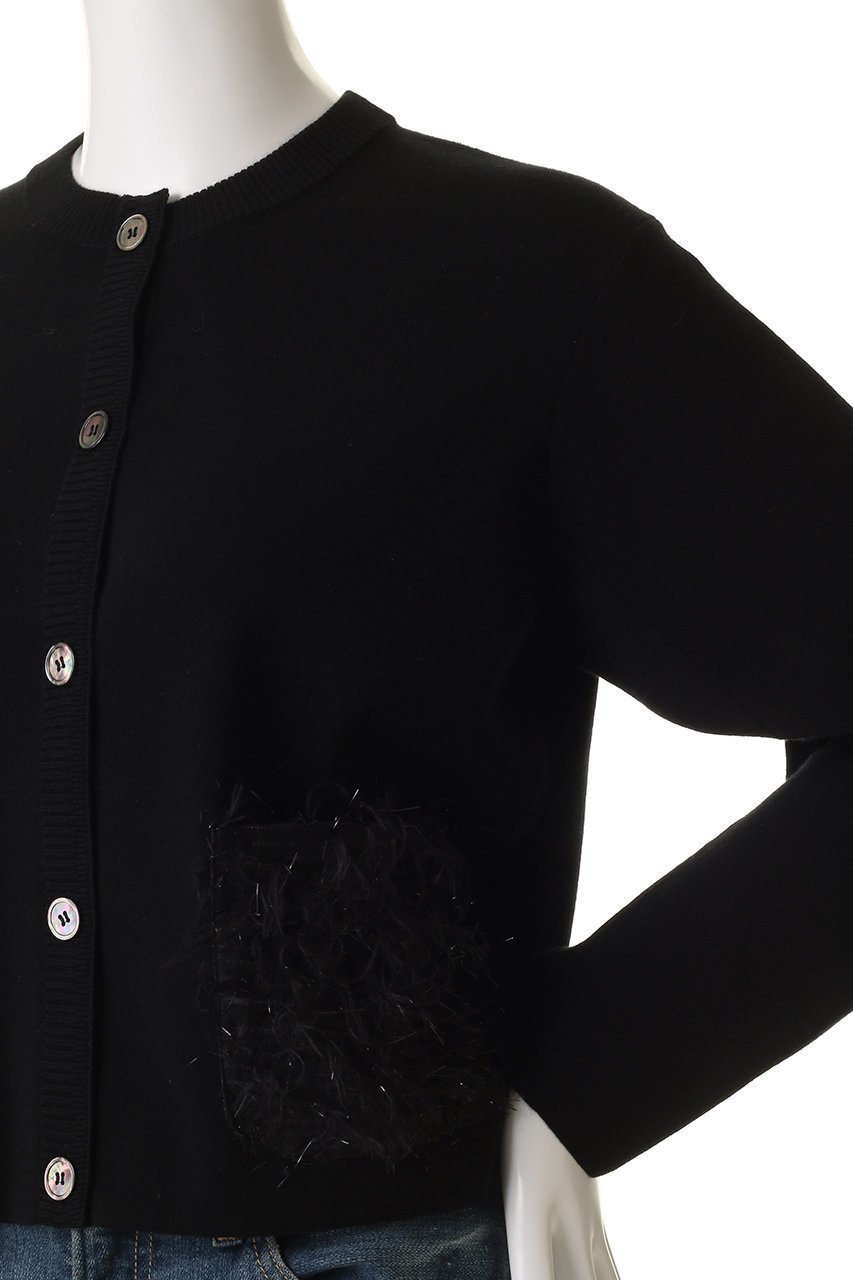 【マリリンムーン/MARILYN MOON】の【SOI-MeME】シアーフリンジコクーンカーディガン 人気、トレンドファッション・服の通販 founy(ファニー) 　ファッション　Fashion　レディースファッション　Fashion for Women　トップス・カットソー　Cut & Sew Tops　ニット　Knit Tops & Sweaters　カーディガン・羽織り　Layered Style Cardigans　カーディガン　Cardigan, Knitwear　コクーン　Cocoon, Cocoon Silhouette　ジャケット　Jacket, Outerwear　フリンジ　Fringe, Tassel　ポケット　Pocket, Pocket Detail　リュクス　Luxury, Elegant, High-End, Chic　別注　Limited Edition, Custom Order　other-5|ID: prp329100004684610 ipo3291000000036128458