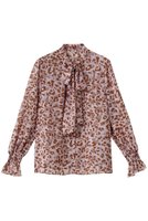 【アナイ/ANAYI】のレオパードPTリボンタイブラウス 人気、トレンドファッション・服の通販 founy(ファニー) ファッション Fashion レディースファッション Fashion for Women トップス・カットソー Cut & Sew Tops シャツ・ブラウス・オフィスカジュアル Elegant Blouses & Button-Ups エアリー Airy Texture シアー Sheer, See-Through シフォン Chiffon, Lightweight Fabric スリーブ Sleeve, Long Sleeve / Short Sleeve フレア Flare, Flared プリント Print, Printed Pattern レオパード Leopard, Animal Print ロング Long, Long-Length 新作・新入荷 New Arrivals / New In 秋 Autumn |ID:prp329100004684618