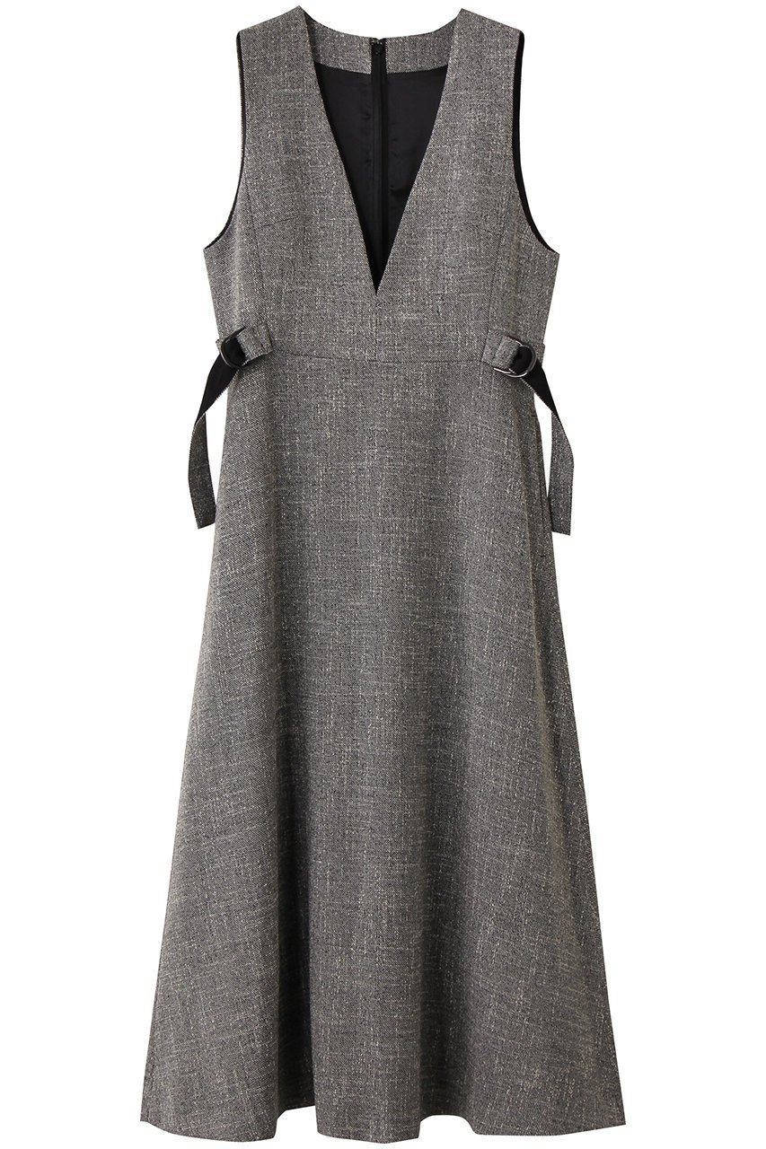 【アナイ/ANAYI】のウールライクツィードジャンパーワンピース インテリア・キッズ・メンズ・レディースファッション・服の通販 founy(ファニー) ファッション Fashion レディースファッション Fashion for Women ワンピース Dresses チュニック Tunic Tops & Dresses チュニック Tunic, Long Top ツイード Twill, Twill Weave ロング Long, Long-Length エレガント 上品 Elegant グレー|ID: prp329100004684619 ipo3291000000036128471