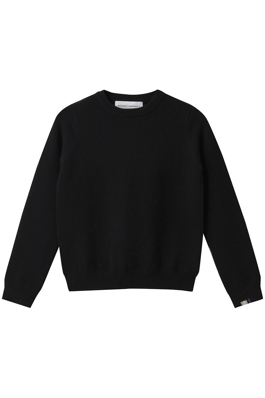 【アルアバイル/allureville】の【extreme cashmere】KID CREWNECK インテリア・キッズ・メンズ・レディースファッション・服の通販 founy(ファニー) 　ファッション　Fashion　レディースファッション　Fashion for Women　トップス・カットソー　Cut & Sew Tops　ニット　Knit Tops & Sweaters　カジュアルプルオーバー・ニットトップス　Pullovers & Knit Tops / Casual Pullovers　おすすめ　Recommended / Our Picks　コンパクト　Compact, Small Size　シンプル　Simple, Minimal　ボトム　Bottoms, Lower Wear　ワイド　Wide, Wide Fit　新作・新入荷　New Arrivals / New In　ブラック|ID: prp329100004684621 ipo3291000000033830548