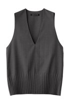 【ミズイロ インド/mizuiro ind】のpleats hem V neck vest ベスト gray|ID: prp329100004684622 ipo3291000000033830556