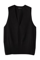 【ミズイロ インド/mizuiro ind】のpleats hem V neck vest ベスト black|ID: prp329100004684622 ipo3291000000033830557