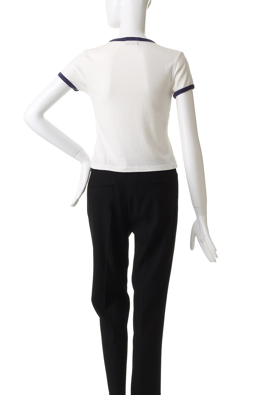【マザー/MOTHER】のTHE ITTY BITTY RINGER パイピングTシャツ (BEH) 人気、トレンドファッション・服の通販 founy(ファニー) 　ファッション　Fashion　レディースファッション　Fashion for Women　トップス・カットソー　Cut & Sew Tops　シャツ・ブラウス・オフィスカジュアル　Elegant Blouses & Button-Ups　ロングTシャツ・Tシャツ　Longline T-Shirts & Tees　カットソー・ベーシックTシャツ　Cut-and-Sewn Tops / Stretch Tees & Basics　コンパクト　Compact, Small Size　ショート　Short, Short Length　スリーブ　Sleeve, Long Sleeve / Short Sleeve　デニム　Denim, Jeans Material　トレンド　Trend, Trending Now　パイピング　Piping, Trim Design　フレア　Flare, Flared　ボトム　Bottoms, Lower Wear　ワイド　Wide, Wide Fit　新作・新入荷　New Arrivals / New In　other-4|ID: prp329100004684624 ipo3291000000033830585